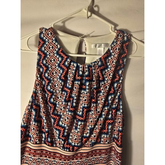 London Times Womens size 12 Dress Sleeveless Maxi Great Print Long Easy Colorful - Picture 4 of 5